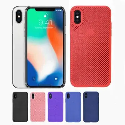 For Apple IPhone 11 11 Pro Max Mesh Slim Breathable Protective Hard Case Cover • £4.75