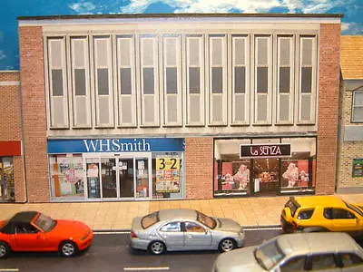 Low Relief Row Of Shops W H Smith  And Lasenza  Self Assembly Card Kit . • £4