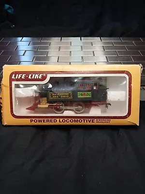 Life Like HO 25 Baltimore & Ohio #8300 B&O TEAKETTLE STEAM ENGINE In Orig Box  • $9.99