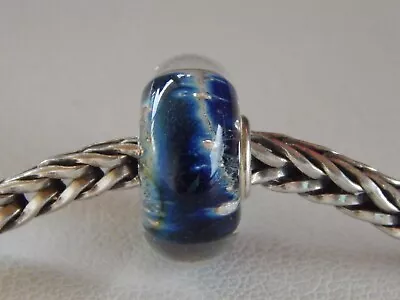 TROLLBEADS OOAK Blue Galaxy Bead Meteor GORGEOUS & Celestial (ONE BEAD) NEW! • $60