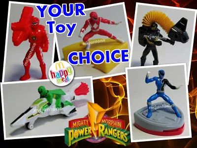 McDonald's 2005 POWER RANGERS Mighty Morphin MMPR Vehicle Figure YOUR Toy CHOICE • $2