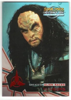 Star Trek 1999 Skybox Deep Space Nine Mftf Alien Races Insert Ar5 Klingons • $5.99