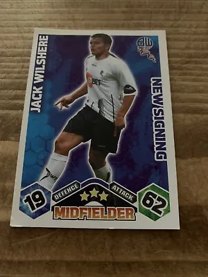 Jack Wilshere Bolton Wanderers New Signing Match Attax 2009/10 Football Card • £1.59