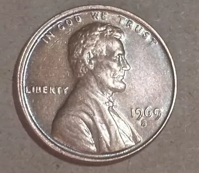 RIM ERROR/BEAUTIFUL 1969 S Double Die Lincoln Penny • $225