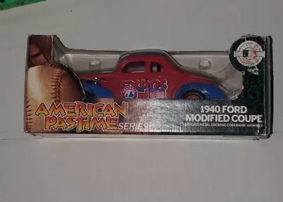 MLB Ertl Montreal Expos 1940 Ford Hot Rod Coupe Diecast Model Car Bank #98 • $27.96