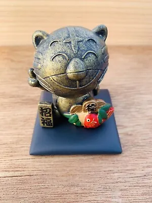 Japanese Antique Metallic Beckoning Cat   From Japan • $30