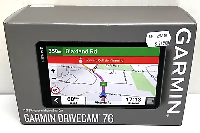 $251.50 • Buy NEW NEVER USED Garmin Drivecam 76 MT-S ~ 7  Navigator With Built-In Dash Cam