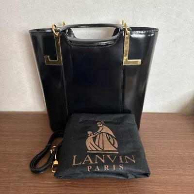 LANVIN Ladies' Bag Black Handbag Used From Japan • £159.20