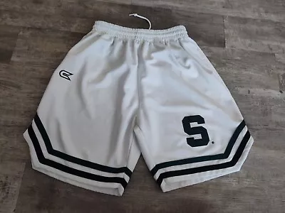 Michigan State Spartans Basketball Shorts Men's XL Colosseum White EUC • $19.99