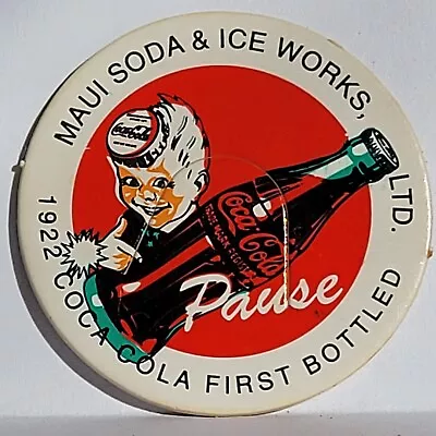 Vintage Pog * Coca Cola Maui Soda & Ice Works 1922 First Bottled * Bin112 • $2.17