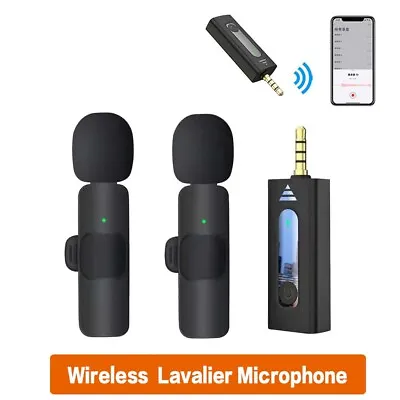 Wireless 3.5mm Lavalier Lapel Microphone Bluetooth Mini Mic For Camera Phone UK • £9.99