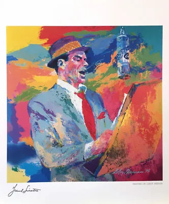 Frank Sinatra By Leroy Neiman Original 1994 Art Print Poster Plate Signed 20x24 • $85.95