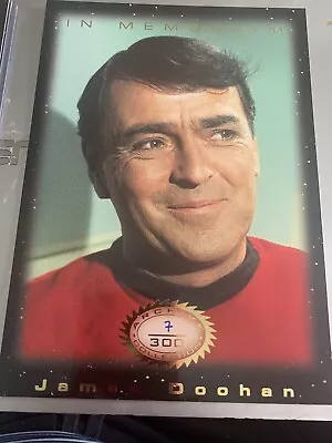 James Doohan In Memoriam 5 X 7 Insert Star Trek Scotty • £56.88