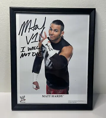 Matt Hardy Autographed Picture WWE Signed Photo Framed V1 I Will Not Die 8x10 • $17.99