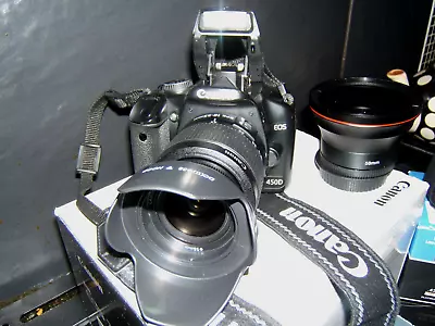 Canon EOS 450D 12.2MP Digital SLR Camera KIT WITH THREE LENSES • £199.50