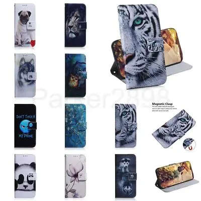 Leather Wallet Case For Galaxy S22 S21 S20 FE S10 Note 20 Ultra Plus E Pattern • $10.99