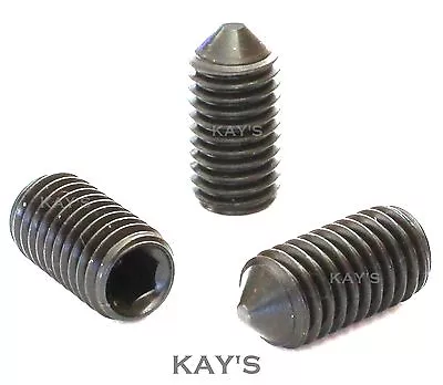 £2.46 • Buy Cone Point Grub Screws High Tensile Allen Key Headless Socket M3 M4 M5 M6 M8 M10