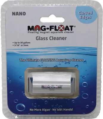 Mag Float Floating Magnetic Aquarium Cleaner - Glass Nano (Curved - 30 Gallons) • $28.10
