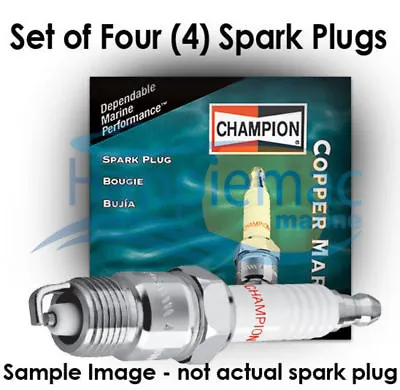 Champion Johnson Evinrude Spark Plug QL77JC4 - Set Of 4 • $44.52