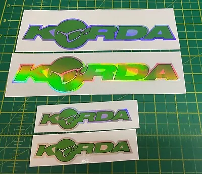 Korda Fishing Stickers Decals Holographic X 4 • £4.90