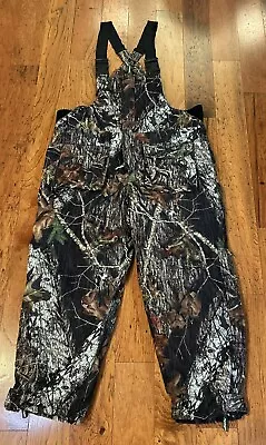 Remington Camo Overalls Mens XL Mossy Oak Breakup Bib Lined Insulated. EUC • $40