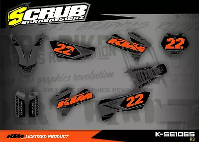 KTM Graphics SX85 2006 2007 2008 2009 2010 2011 2012 Decals 85 SX Stickers SCRUB • $149.08