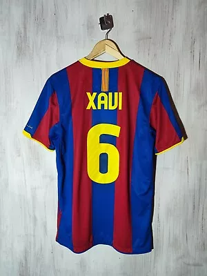 FC Barcelona 2010 2011 Home Sz M Nike Shirt Jersey Soccer Football Kit Tee Xavi • $199.95