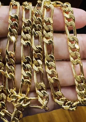 18K 750 Gold Curb Chain Necklace Mens Women's 21.5” Long 6.5mm 14.5g • $1695