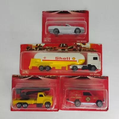 Majorette Movers 200 & 300 Series Lot Of 4 Shell Tanker Service Truck Mercedes • $24.99