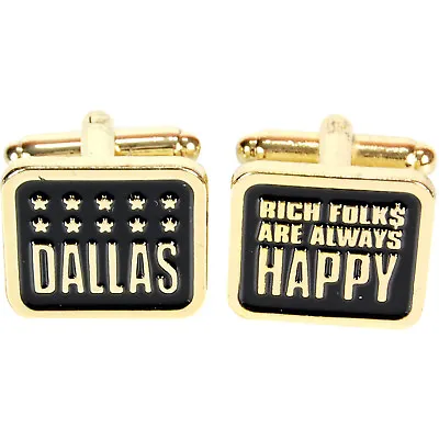 Dallas Cufflinks. Classic TV Show Texas J R Ewing Funky Retro Gift For Him • £1.50
