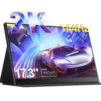 UPERFECT 2K 2560*1440 144Hz Gaming Monitor Portable Monitor 17.3  Extend Laptop • $269.99