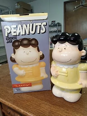 Vintage Peanuts Lucy Cookie Jar Ceramic Charlie Brown 1994 Benjamin & Medwin  • $29.99