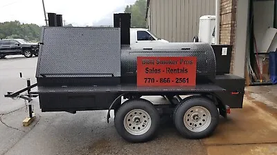 $16999 • Buy Double Grills Mini T Rex Rotisserie BBQ Smoker Cooker Trailer Mobile Food Truck