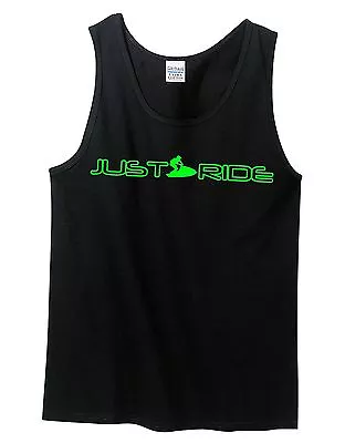 Just Ride Jet Ski X2 Pwc Tank Top Singlet T Shirt Stand Up Watercraft Kawasaki • £23.99