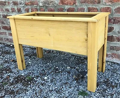 £37.98 • Buy Garden Wooden Planter Grow Box Container Raised Bed Herbs Vegetable