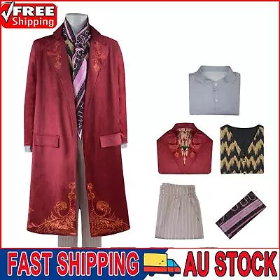Willy Wonka Charlie And The Chocolate Factory Cosplay Book Week Men Costume • $102.32