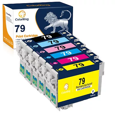 6 T079 79 Ink Compatible For Epson Artisan 1430 Stylus Photo 1400 Inkjet Printer • $16.49