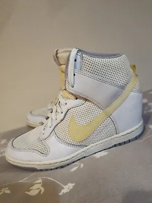 Nike Dunk Sky Hi Hidden Wedge White Women's Size 7.5 Like New Free Post In Aus  • $60