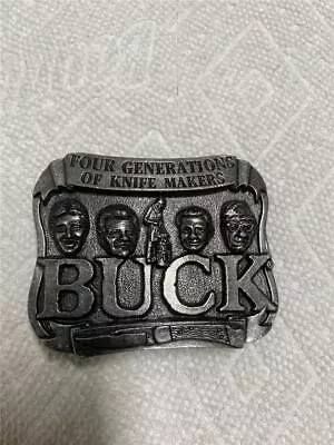 Vintage Buck Knife Belt Buckle Four Generations Of Knife Makers • $25