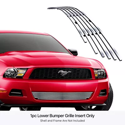 For 2010-2012 Ford Mustang V6 Lower Bumper Stainless Chrome Billet Grille Insert • $43.99