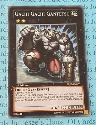 Gachi Gachi Gantetsu BP01-EN025 Rare Yu-Gi-Oh Card 1st Edition New • $2.36