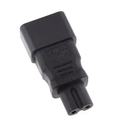 IEC 320 C14 Male To Female C7 Adapter Converter Connector Plug Power Supply • £6.22