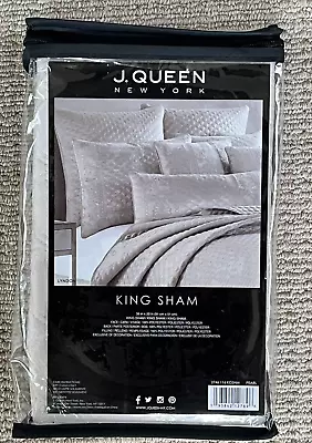 BRAND NEW IN BAG NEVER USED J Queen New York Satinique Grey King Shams - 2 SET • $190