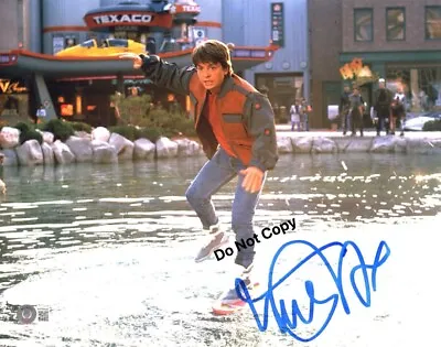 MICHAEL J FOX Signed 11X14 Photo Back To The Future 2 Marty McFly Beckett Witnes • $399.99
