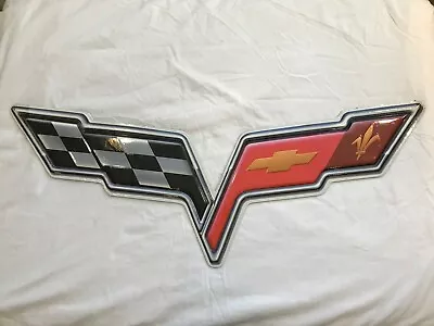 GM #99A1501 Aluminum C6 Corvette Emblem Full Color & Detail Wall Hanging  • $15.32