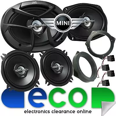 BMW Mini One Cooper JVC 3 Way 6x9 1300 Watts Front Door & Rear Side Car Speakers • £69.95