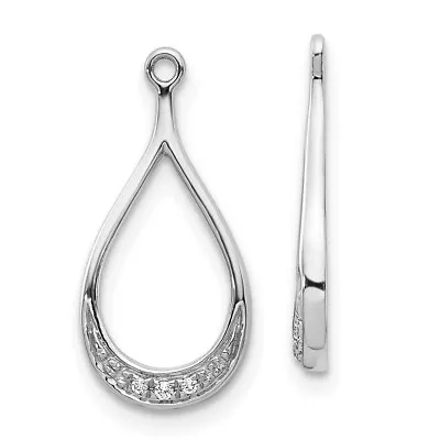 $140.50 • Buy Real 14kt White Gold Diamond Earring Jackets