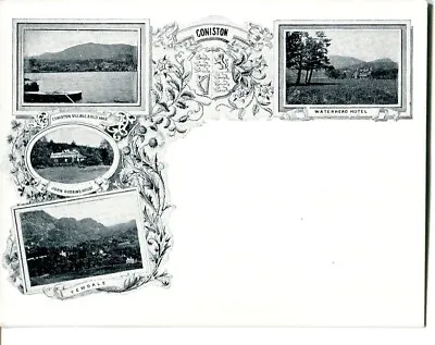 Coniston Lake District Cumbria Vintage Postcard (court Card) Unposted • £12.50