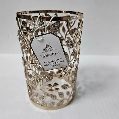 White Barn Candle Sleeve For Fragrance Melt Warmer Dogwood Flower Glitter Bling • $19.99