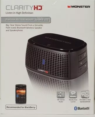 New Monster ClarityHD - Clarity HD - Precision Micro Bluetooth Speaker 100 • $59.95